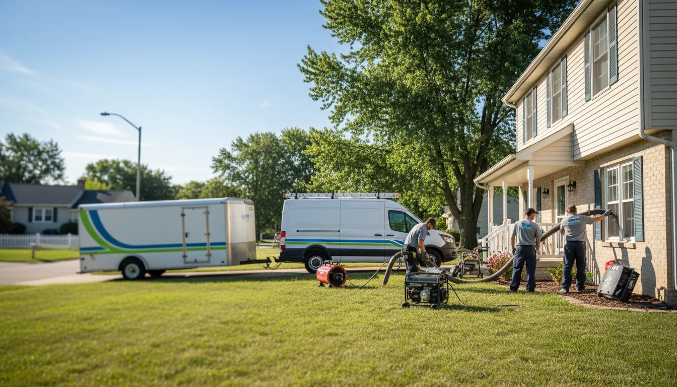 Flooded Basement Restoration And Cleanup With Repair in Kincaid, KS near me